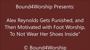 Alex Reynolds Gets Bound Foot Worship for After Wearing Sneakers Inside - WMV
