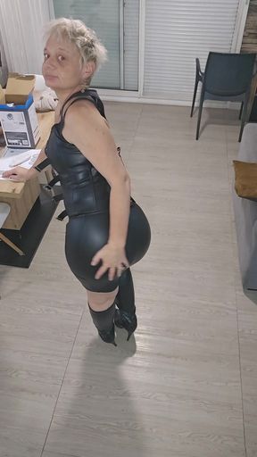 I&#039;m Sure You Love My Leather Outfit, My Boots, My Lingerie, My Ass, My Pussy and You&#039;d Like to Fuck Me