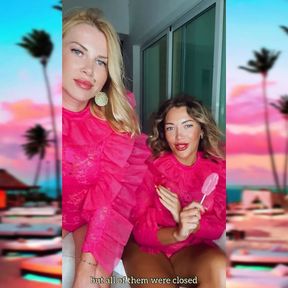 SugarNadya and her friend NataliGreen talk about going to the club on vacation