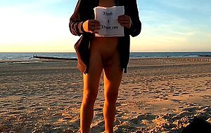 Naked at the beach