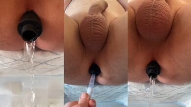 Humiliating discharge of clean water from the anus after an enema from my nurse