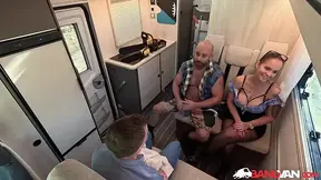 BangVan: Busty RV Driver Jennifer Mendez Caught Peeing by Real Muscled Lumberjack!