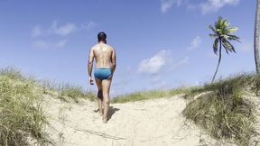 nudist beach time - nude guy on the beach