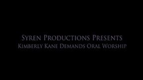 Kimberly Kane Demands Oral Worship (MOV)