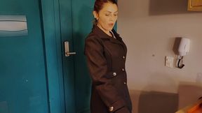 after a long flight piloting a large plane, the captain just wanted to fuck and cum with her big-cocked boyfriend at home. vagninho and agatha mama