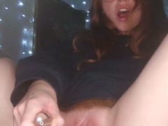 Sexy hottie Anetta Keys enjoys a solo toy masturbation