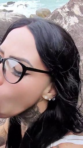 Lost Girl Getting Milk From a Stranger's Mouth.