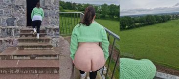 German Milf Enjoys Outdoor Adventure at a Castle with a Surprise Ending