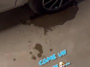 Risky public piss