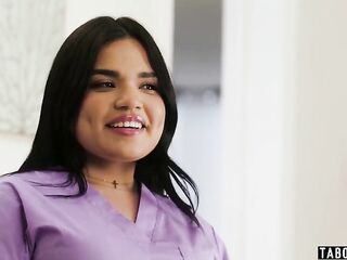 Corpulent blondie massaged and fisted a breasty latin thot