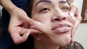 Hands Squeezing Extreme - the Sexy Hands and the Powerful Face Massage