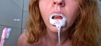 First Ever Toothbrushing Fetish Video