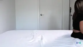 Amateur petite Brie Love begs for BBC creampie round 2.