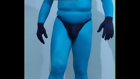 Zentai Spandex nude gym mask