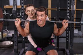 Attractive fitness girl incredible Brazzers video