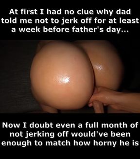 Son takes advantage of his dad's bimbo persona