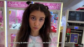 If you hit the ball in the hoop 10 times - I'_ll let you cum inside me! - Creampie