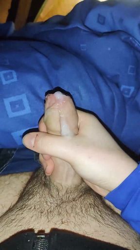 Nice'n'hard and cumies in my bed