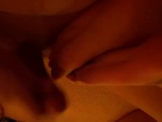 Fucking wifes beautiful nylon feet at night