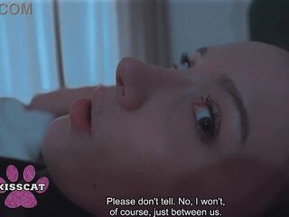 Oops... Step son unintentionally cum in step mamma after fucked step sister Polly Yangs in shared bed at night in hotel room