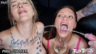 KimberlyX and Melody Pleasure 2on2 piss in mouth, anal, DP [PART 3]