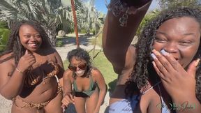 Island Goddesses find a tiny Man ft Goddess Reign Lady Phoenix Madame Jackie