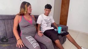 Pregnant Next Door Neighbor Gets Pounded & Titty Fucked, Creampie Finale