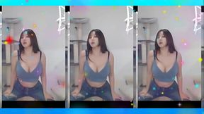 Thick Korean babe dancing