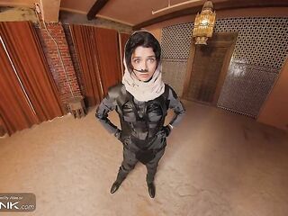 VR Conk: Lustful Teen Chani Sucks And Bangs Paul's Jock In Dune Cosplay Porn Parody pt.1