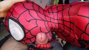 New SpiderGirl costume blowjob