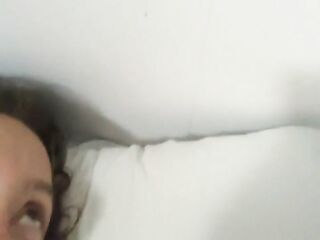 cumed on me and on the wall