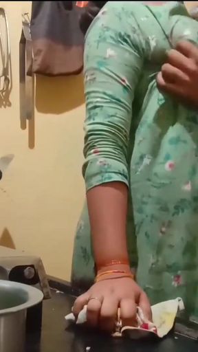 Powerful moment from &quot;Indian hot wife got fucked while cooking in kitchen&quot;