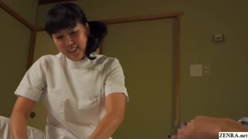 Mature Japanese Masseuse's Sensual Surprise: Handjob and Cunnilingus