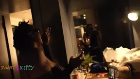 Slurpgoddess and Kitty Share His Dick for the Night