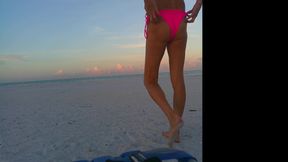 Cute bikini on beach