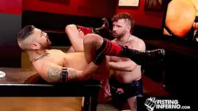 Pierced Muscle Pup Hades Fist & Fucks Hairy Stranger Jayson Parker