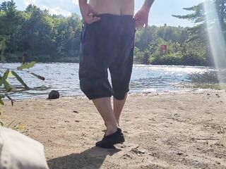 Very Shy Skinny dipping at the beach