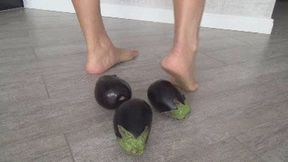 CRUSH EGGPLANTS WITH MY BAREFEET (df)