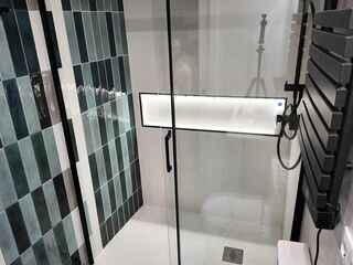 4K Party Shower Frottage Fuckfest two Cuties Soap Massage