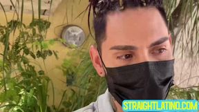 Long haired latino Ken drilled deeply by tanned hunk Marcos cock