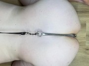 Huge Ass anal hook bondage slave