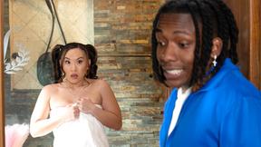 ”Ebony equipment manager makes Korean teen cheerleader squirt”