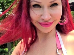 Great Big Boobs On Masturbating Redhead