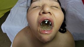 double anal fisting, anal fucking and anal prolapse after being pissed on my face by my man and drinking his piss