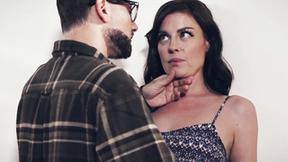 ”Sexy teen Sovereign Syre gets warm cum all over her large tits”