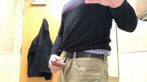 Bathroom Jerk-off and Cum