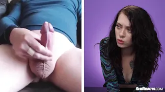 River and Vanessa react to a tiny cock in a small dick challenge