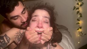 rebekah rose submissive tattooed woman cries with pleasure as she receives hardcore sex!