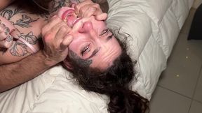 rebekah rose submissive tattooed woman cries with pleasure as she receives hardcore sex!