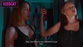 s4e7: step mom teaches step daughter glory hole suck skills — will she crave cocks tonight?!
